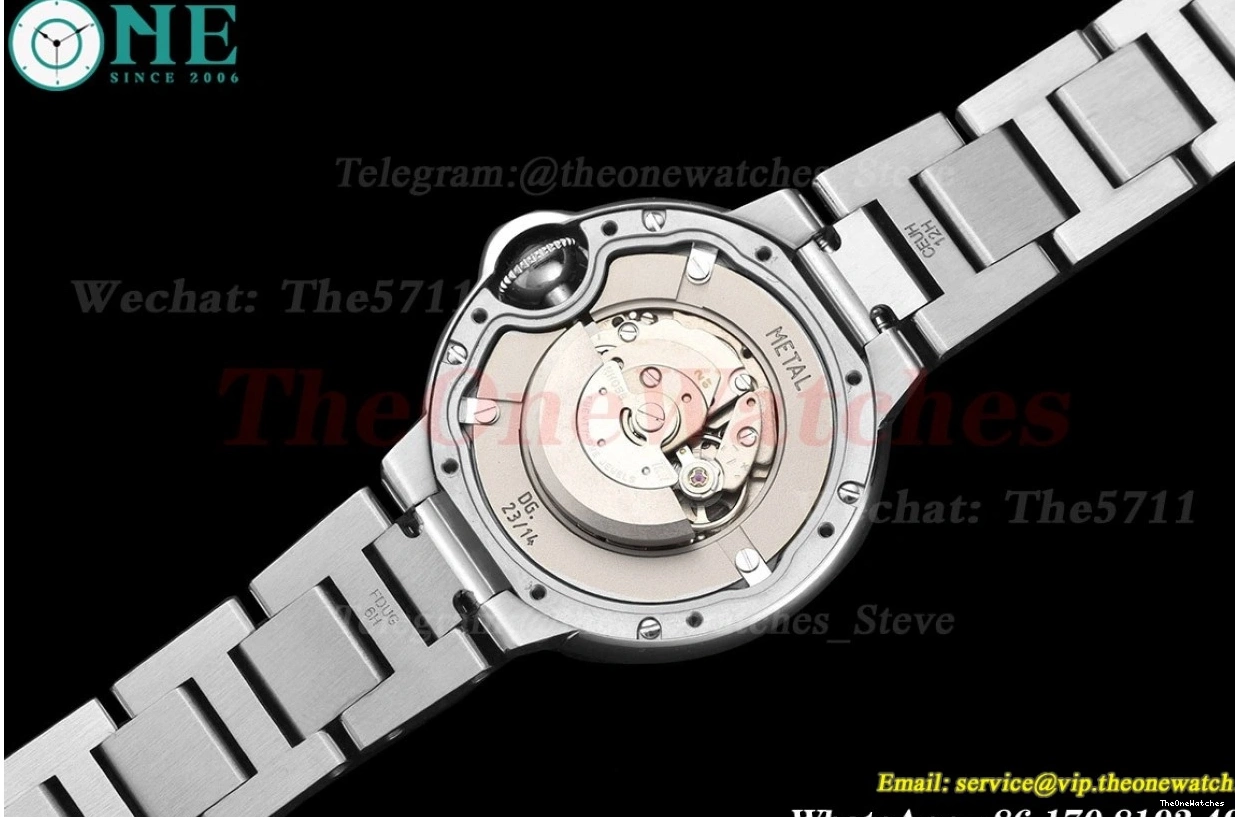 NH05 GDF Ballon Dia Cartier SS Bleu Silver SS 33mm De 1224